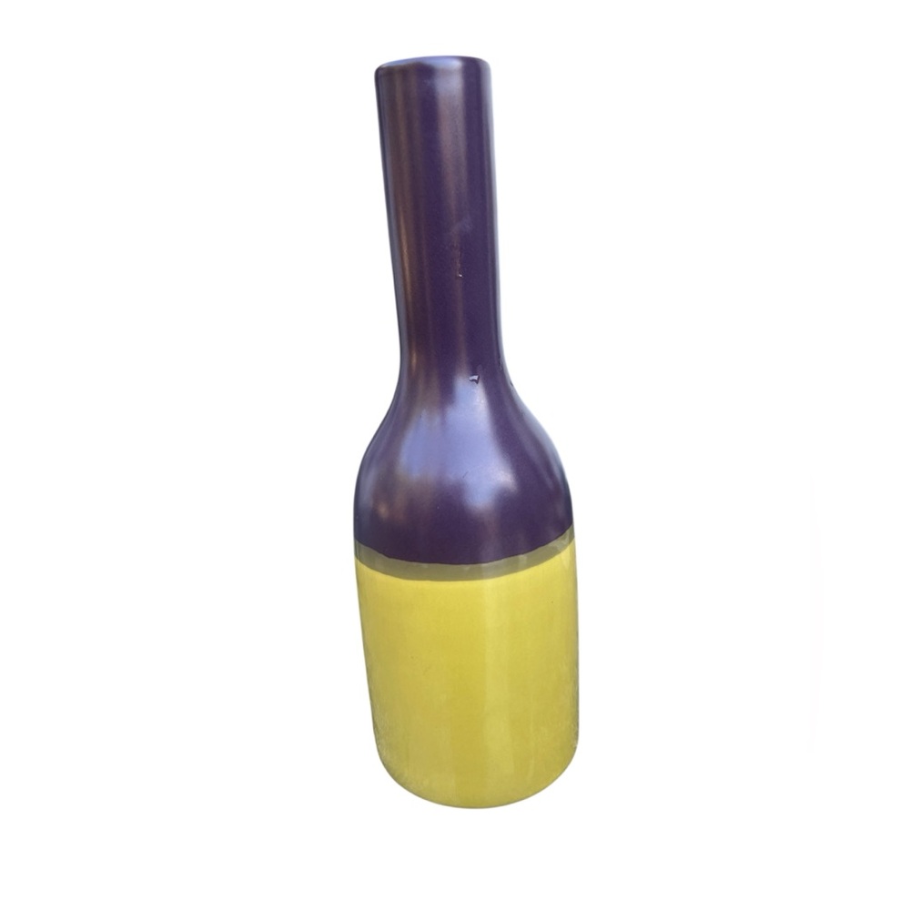 Modern Design Brown - Green 12”Tall Vase Portugal